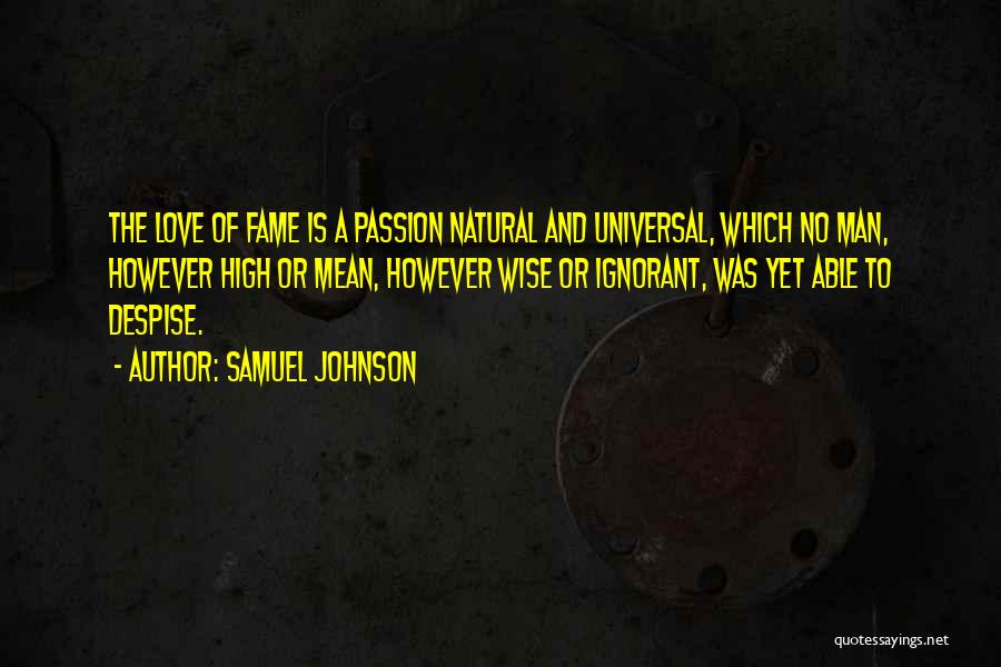 Best Despise Quotes By Samuel Johnson