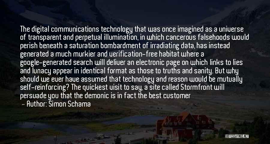 Best Digital Quotes By Simon Schama