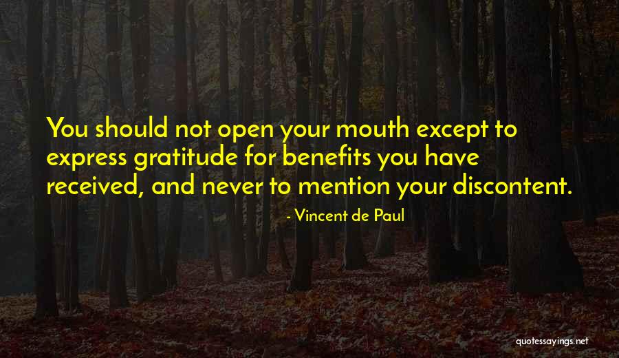 Best Discontent Quotes By Vincent De Paul Best Discontent Quotes By Vincent De Paul