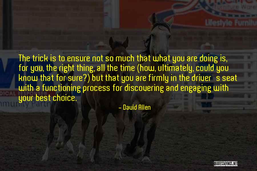 Best Doing Quotes By David Allen