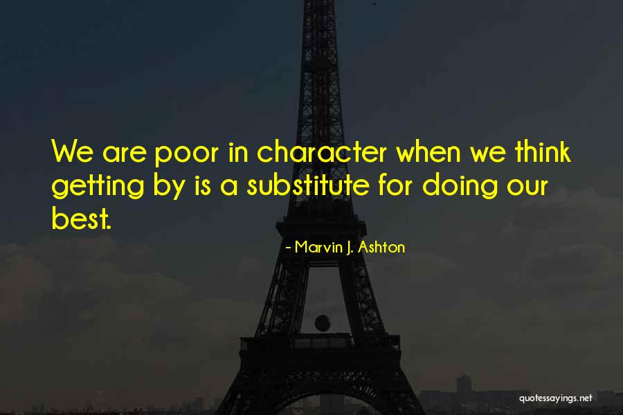 Best Doing Quotes By Marvin J. Ashton