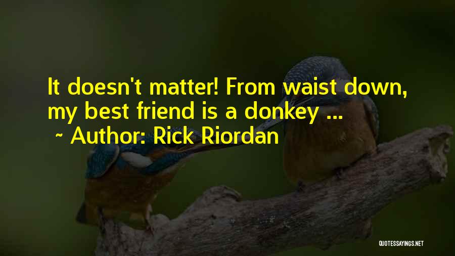 Best Donkey Quotes By Rick Riordan