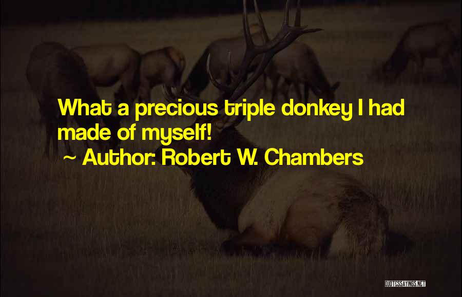 Best Donkey Quotes By Robert W. Chambers