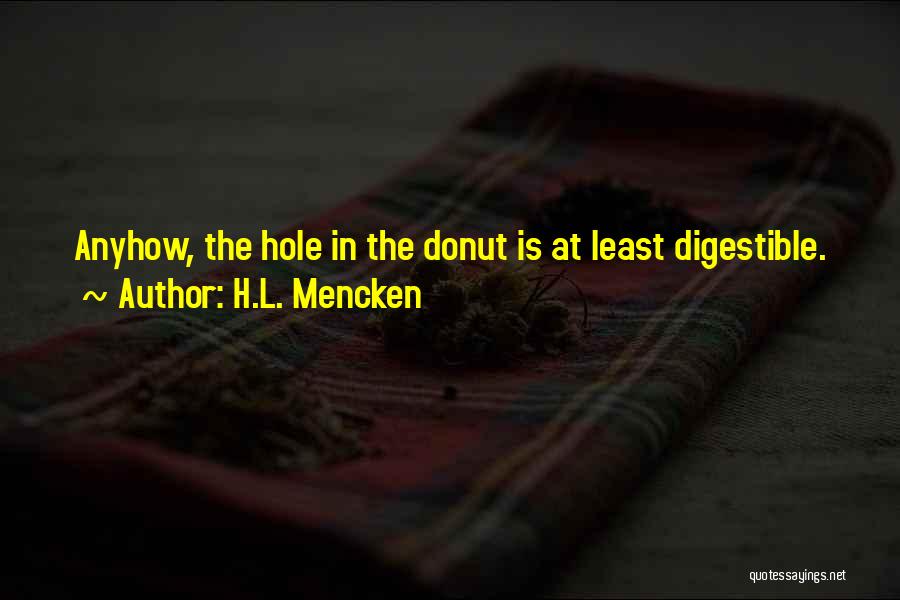 Best Donut Quotes By H.L. Mencken