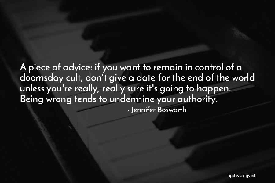 Best Doomsday Quotes By Jennifer Bosworth