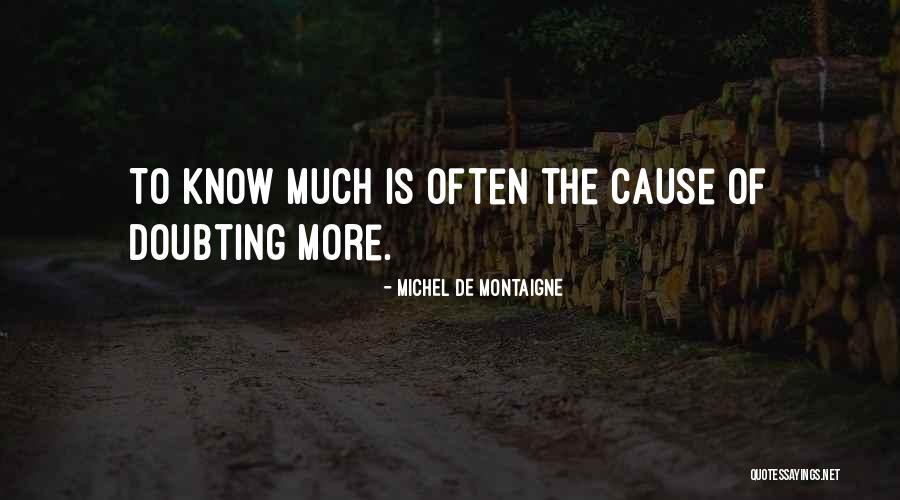 Best Doubting Quotes By Michel De Montaigne