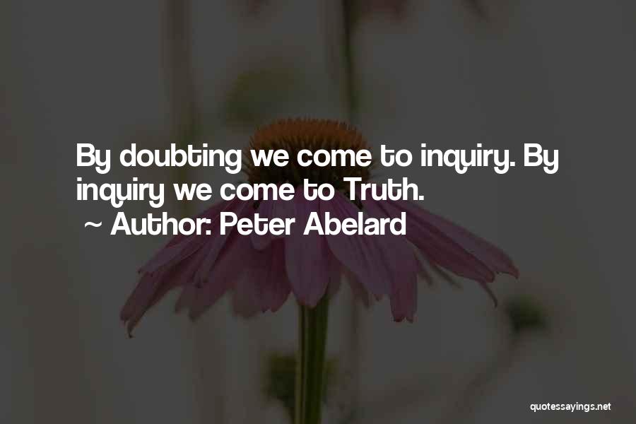 Best Doubting Quotes By Peter Abelard