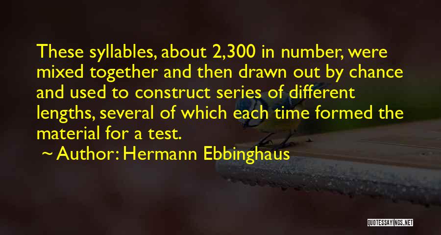 Best Drawn Together Quotes By Hermann Ebbinghaus