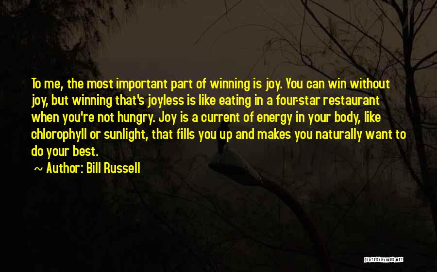 Best Eating Quotes By Bill Russell
