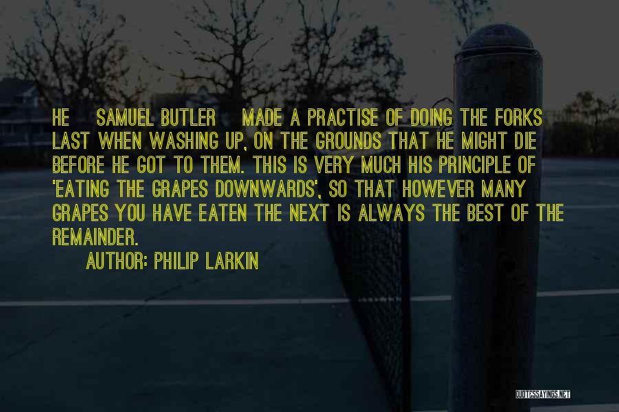 Best Eating Quotes By Philip Larkin