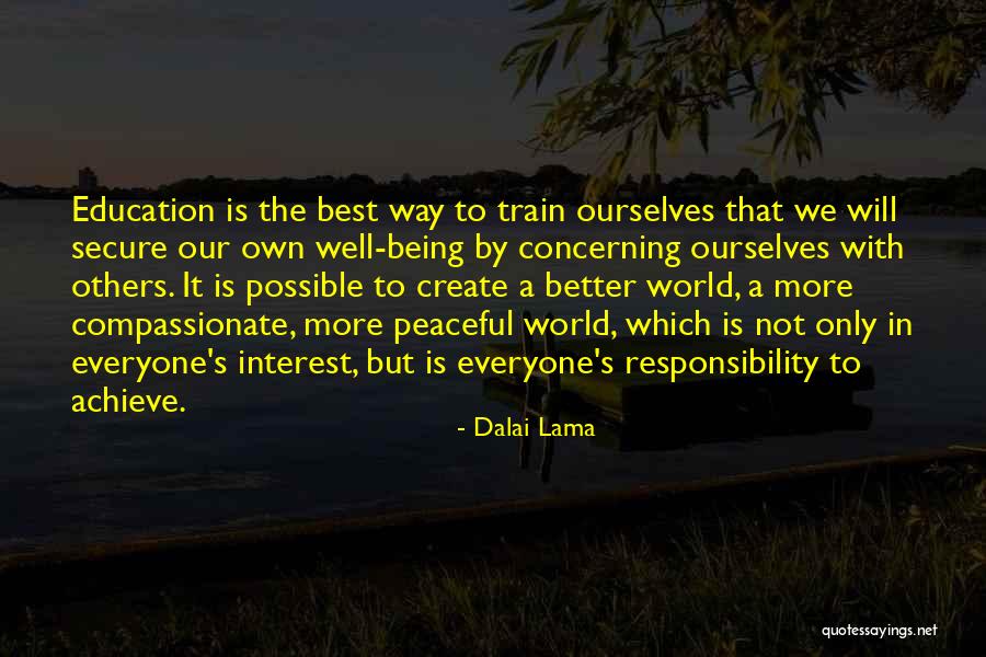 Best Education Quotes By Dalai Lama