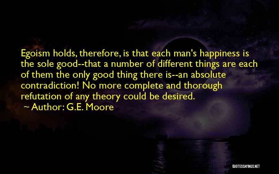 Best Egoism Quotes By G.E. Moore