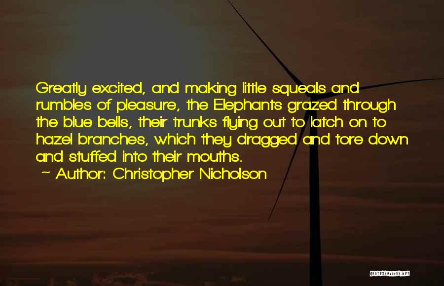 Best Elephants Quotes By Christopher Nicholson
