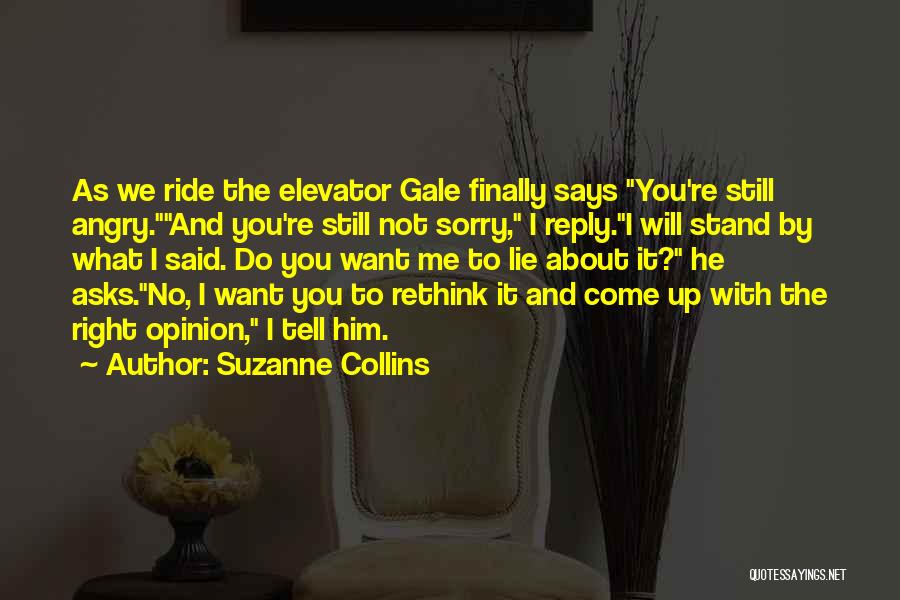 Best Elevator Quotes By Suzanne Collins