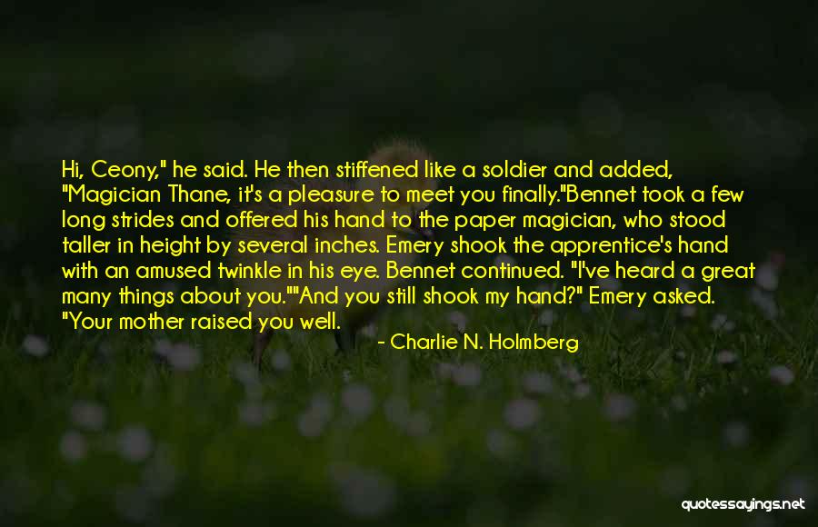 Best Emery Quotes By Charlie N. Holmberg