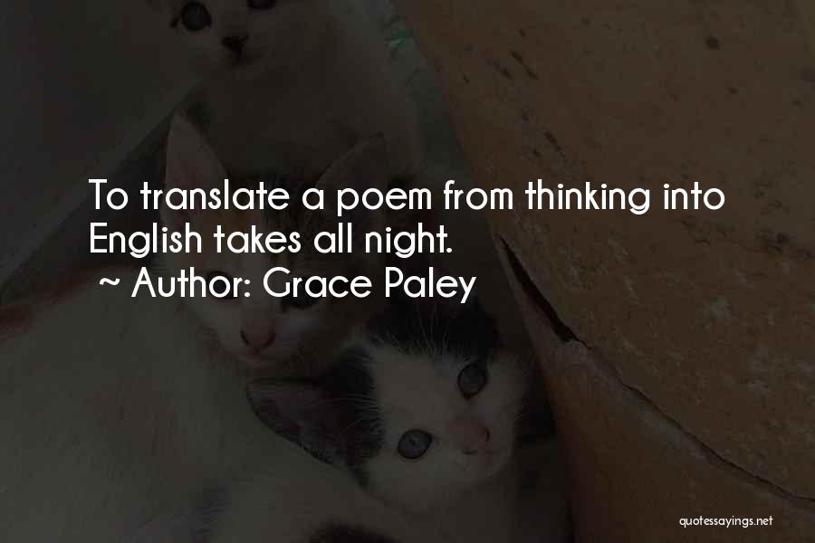 Best English Poem Quotes By Grace Paley