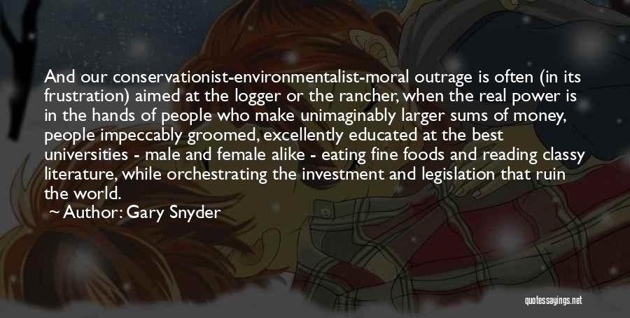 Best Environmentalist Quotes By Gary Snyder