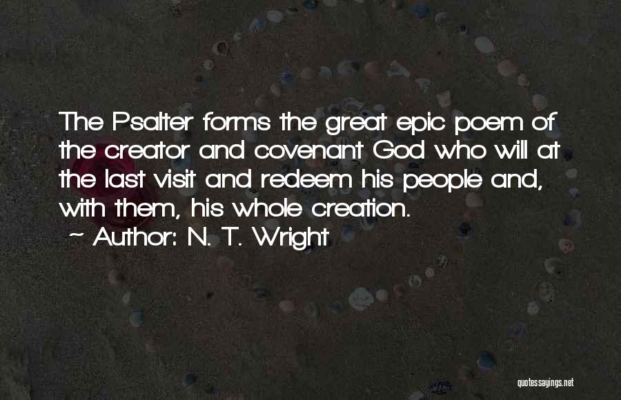Best Epic Poem Quotes By N. T. Wright