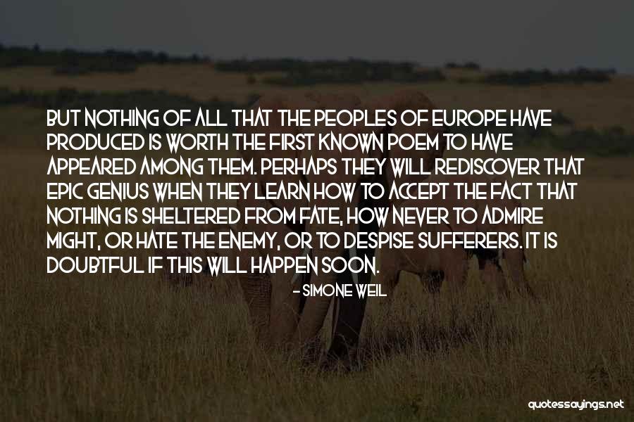 Best Epic Poem Quotes By Simone Weil Best Epic Poem Quotes By Simone Weil