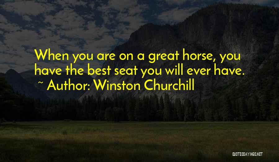 Best Equine Quotes By Winston Churchill