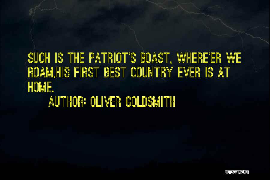 Best Er Quotes By Oliver Goldsmith