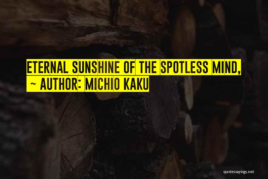 Best Eternal Sunshine Quotes By Michio Kaku