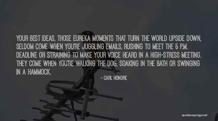 Best Eureka Quotes By Carl Honore