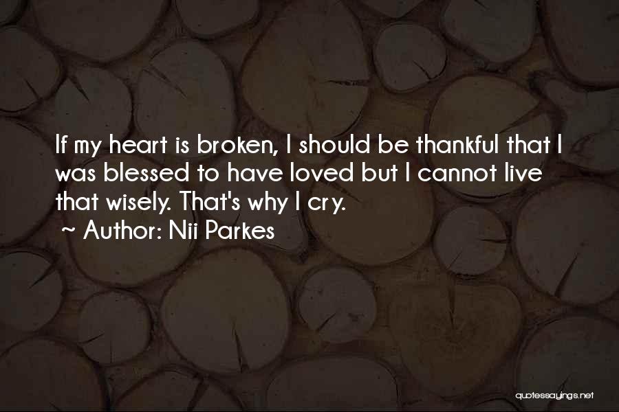Best Ever Broken Heart Quotes By Nii Parkes