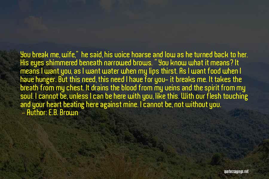 Best Ever Heart Touching Quotes By E.B. Brown