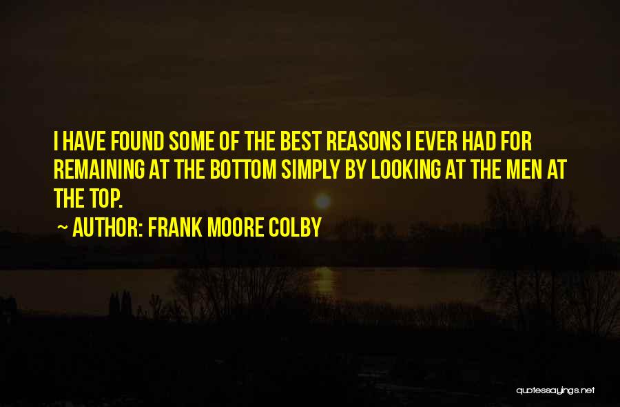 Best Ever Quotes By Frank Moore Colby