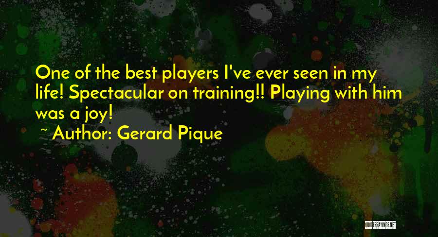 Best Ever Seen Quotes By Gerard Pique