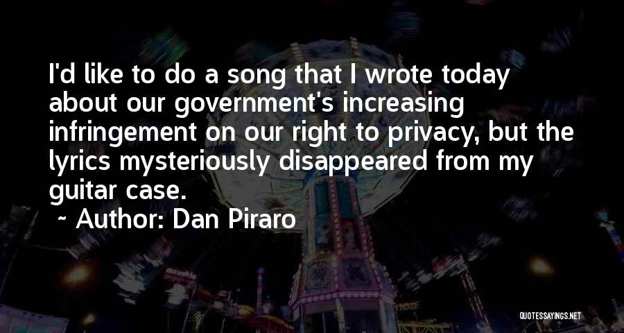 Best Ever Song Lyrics Quotes By Dan Piraro