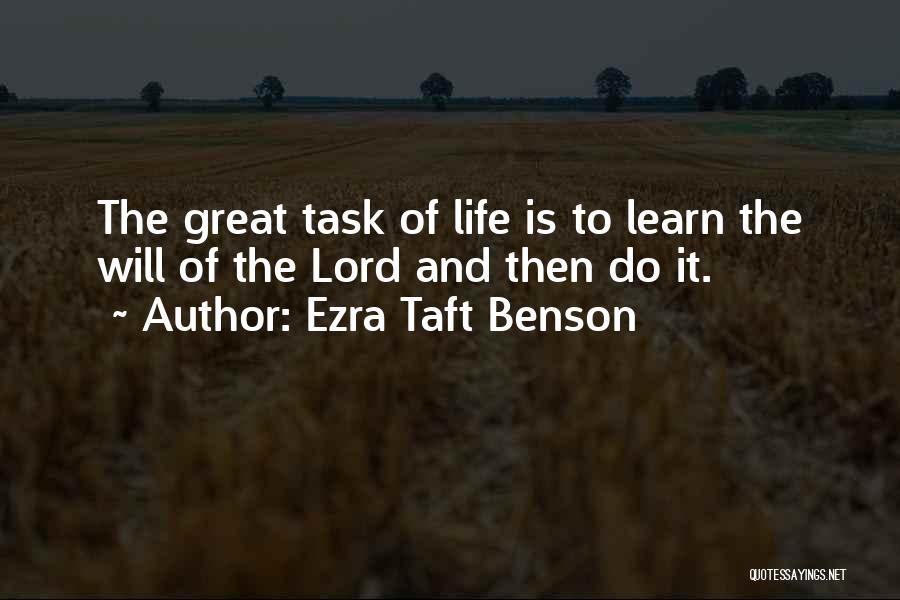 Best Ezra Quotes By Ezra Taft Benson