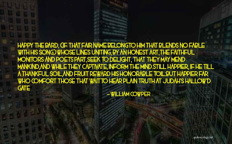 Best Fable Quotes By William Cowper Best Fable Quotes By William Cowper