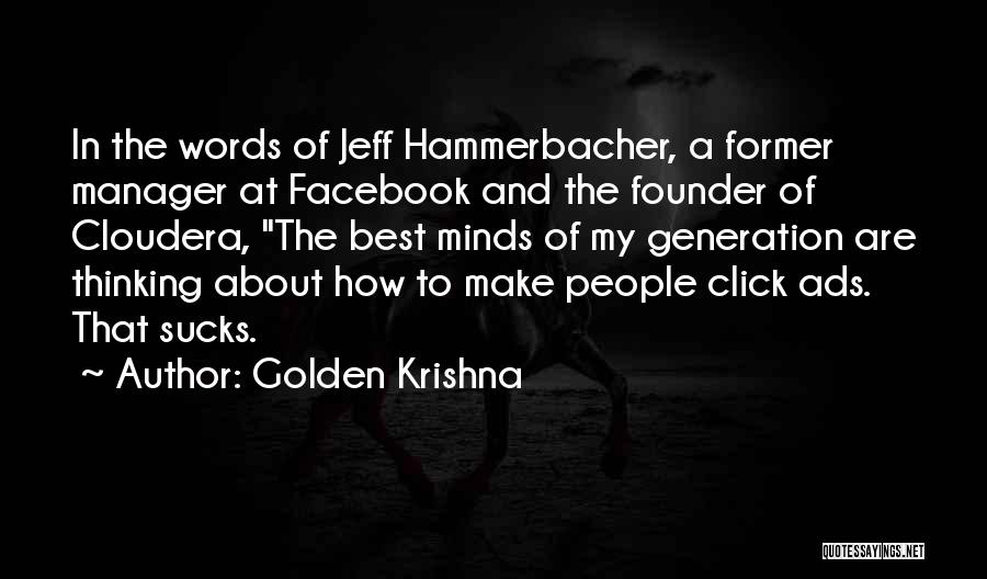 Best Facebook Quotes By Golden Krishna