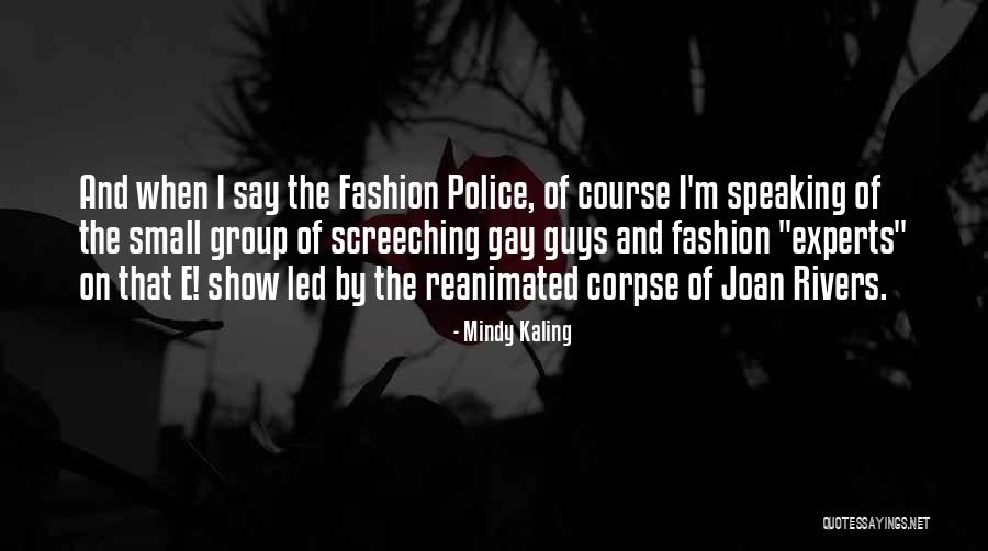 Best Fashion Police Quotes By Mindy Kaling