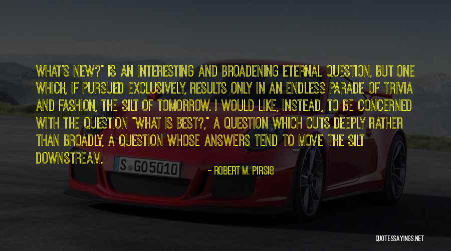 Best Fashion Quotes By Robert M. Pirsig