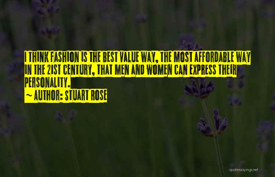 Best Fashion Quotes By Stuart Rose