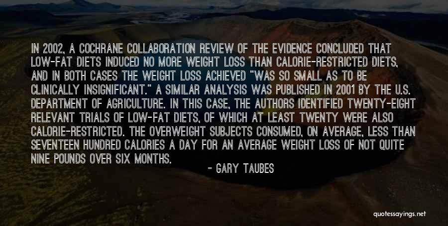 Best Fat Loss Quotes By Gary Taubes