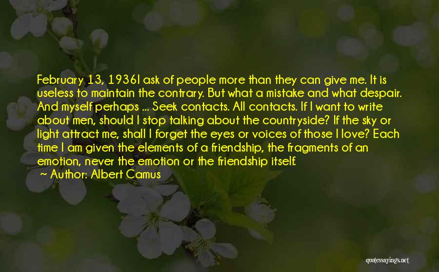 Best February Love Quotes By Albert Camus