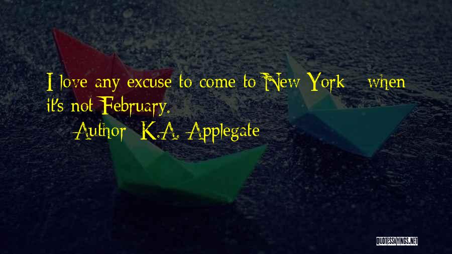 Best February Love Quotes By K.A. Applegate