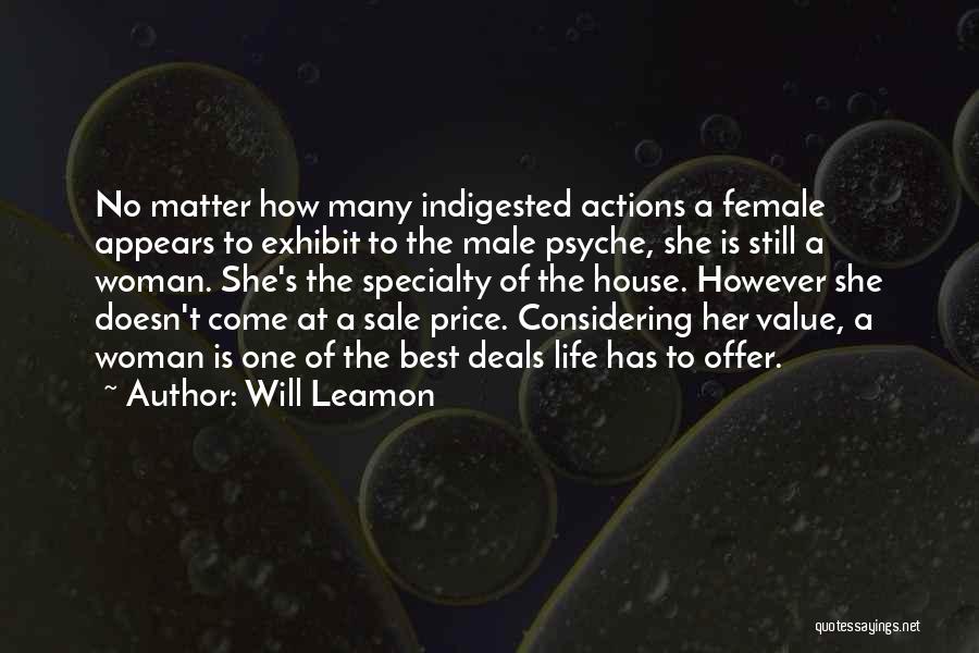 Best Female Quotes By Will Leamon