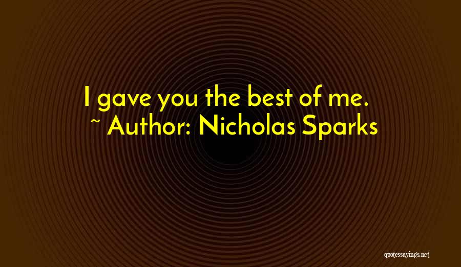 Best Fiction Love Quotes By Nicholas Sparks