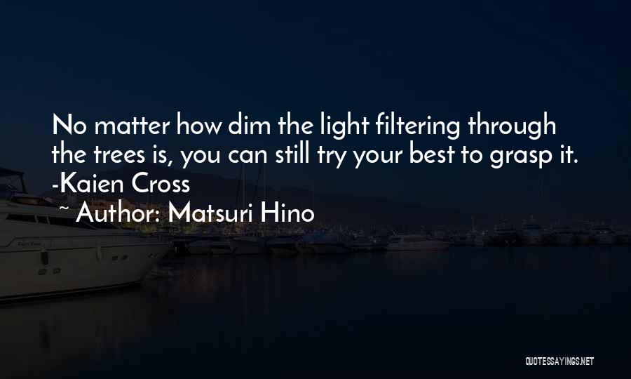 Best Filtering Quotes By Matsuri Hino