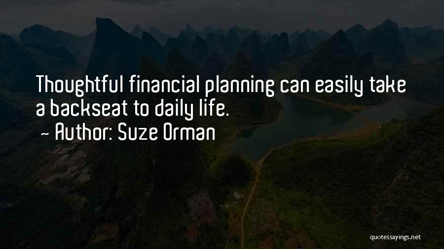 Best Financial Planning Quotes By Suze Orman