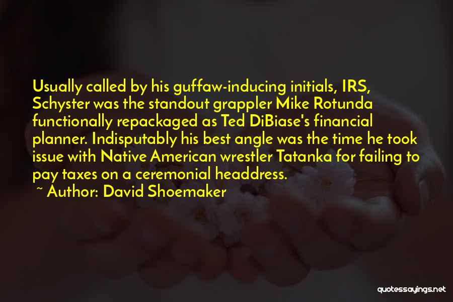 Best Financial Quotes By David Shoemaker