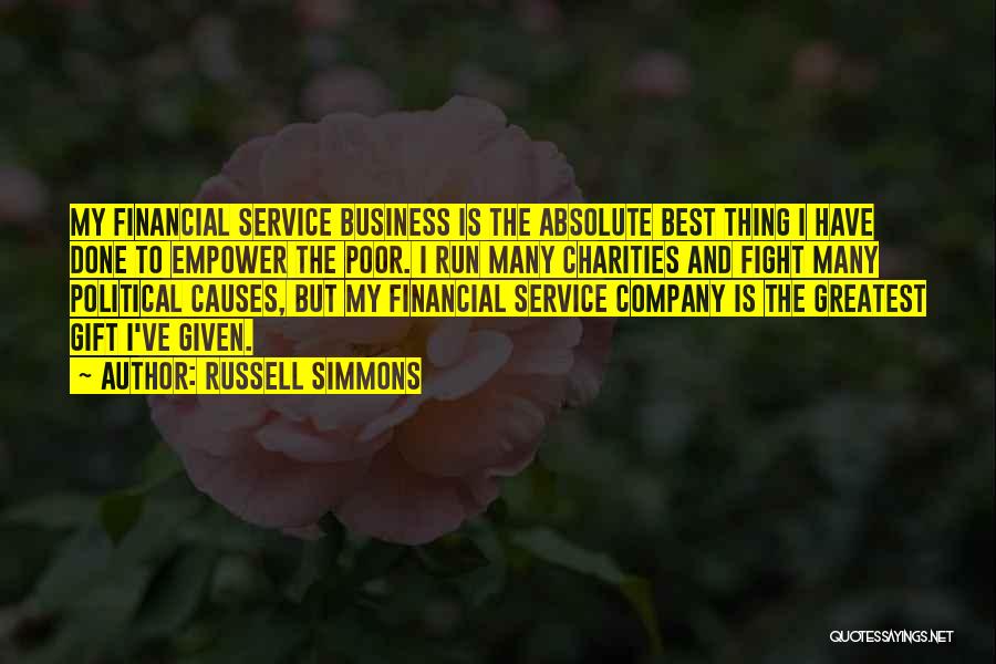 Best Financial Quotes By Russell Simmons