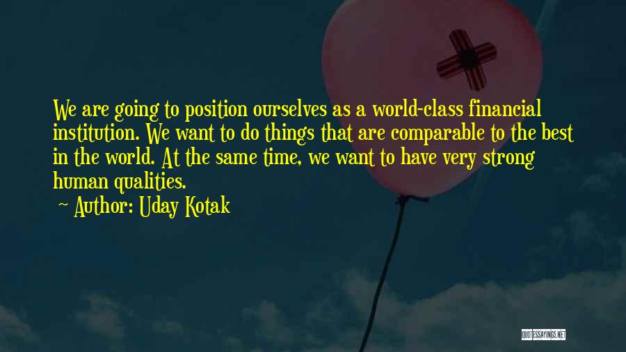 Best Financial Quotes By Uday Kotak