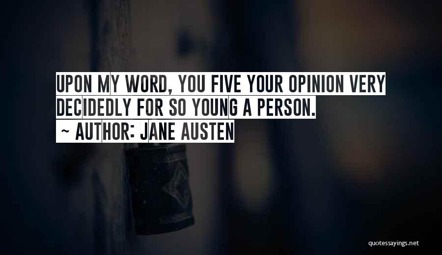 Best Five Word Quotes By Jane Austen