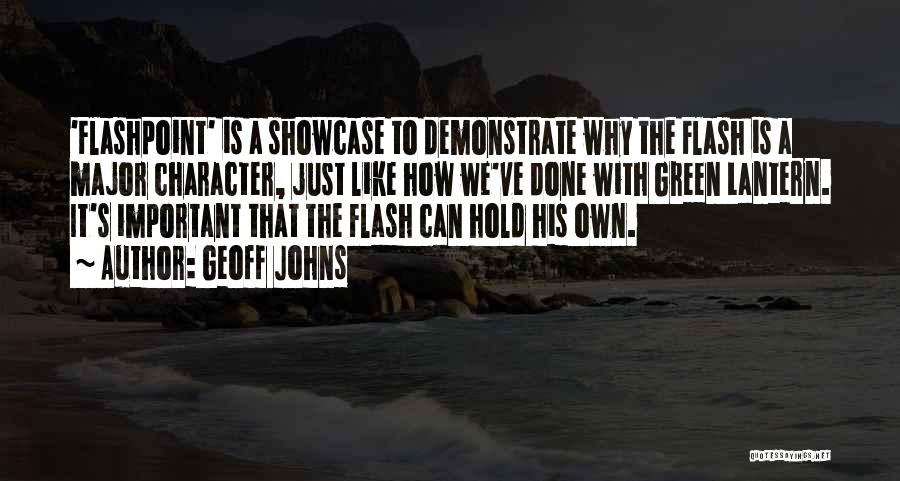 Best Flashpoint Quotes By Geoff Johns